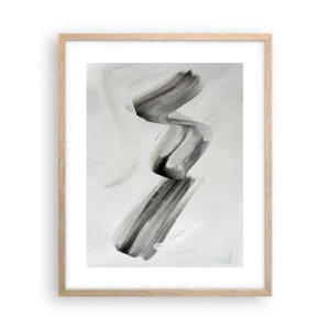 Poster in einem Rahmen aus heller Eiche - Lässig zum Spaß - 40x50 cm