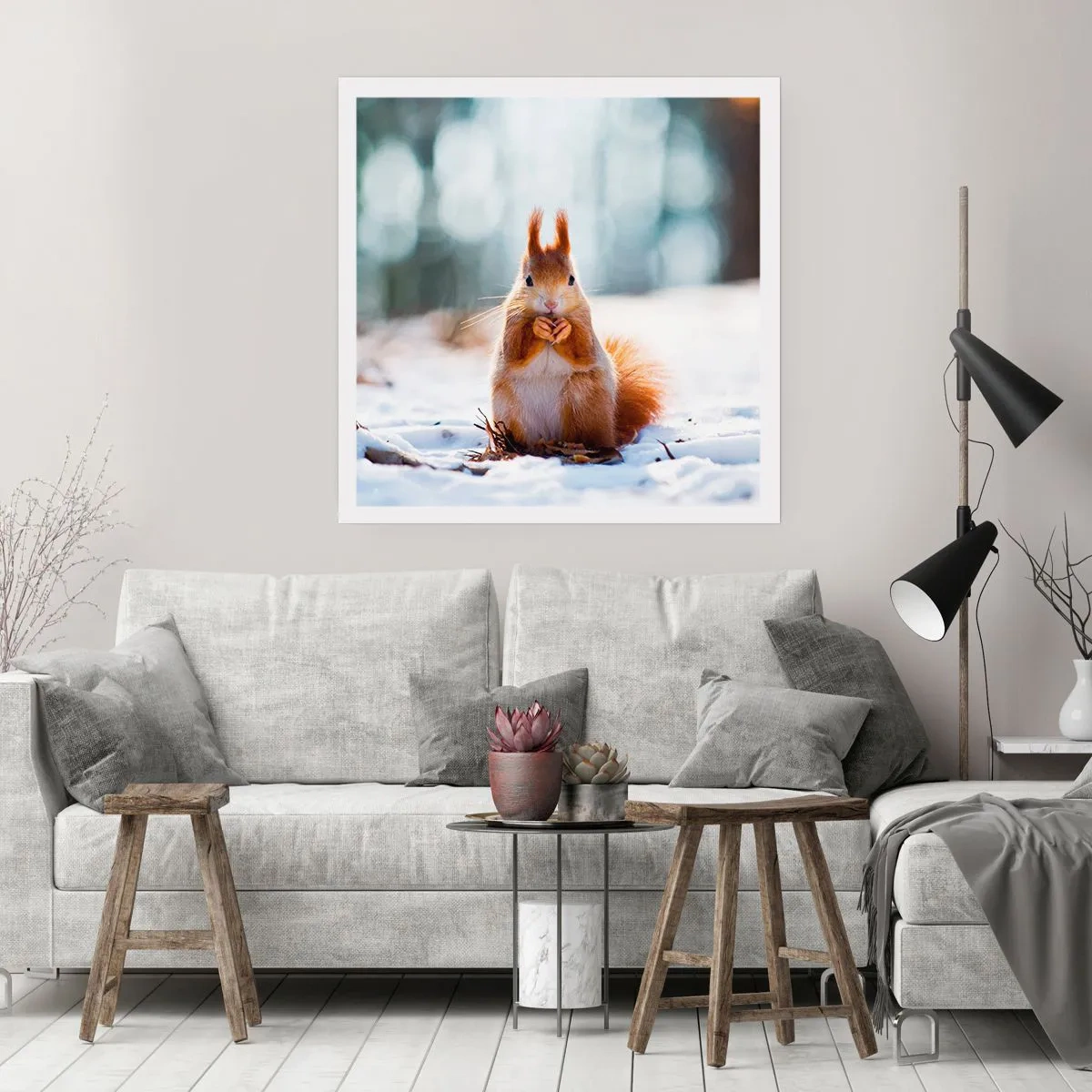 Poster - Wo schaust du hin? - 50x50 cm