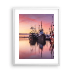 Poster in einem weißen Rahmen - Vor dem nächsten Tag - 40x50 cm