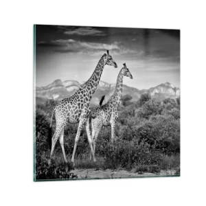 Glasbild - Bild auf glas - Hohe Sphären in Afrika - 70x70 cm