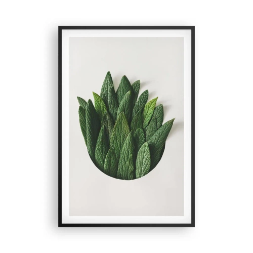 Poster in einem schwarzem Rahmen - Ungebremste Neugier - 61x91 cm