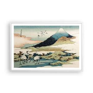 Poster in einem weißen Rahmen - Im japanischen Geist - 91x61 cm
