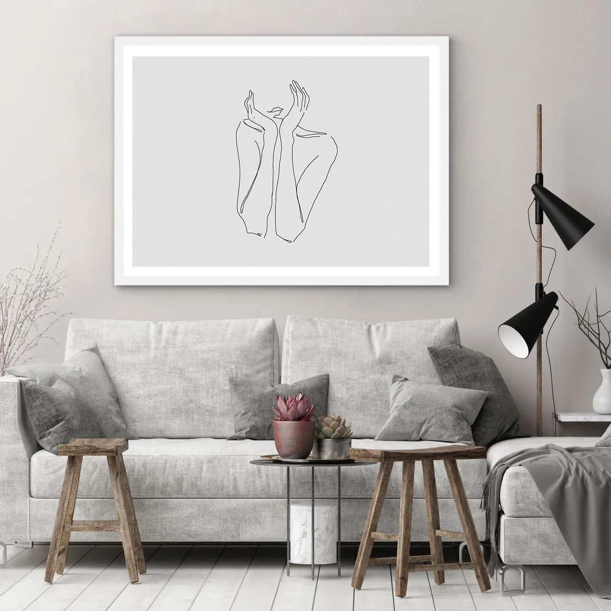 Poster in einem weißen Rahmen - Wovon Mädchen träumen - 40x30 cm