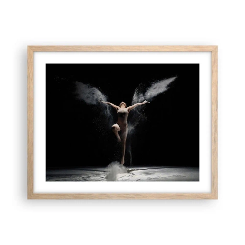 Poster in einem Rahmen aus heller Eiche - Elfen existieren - 50x40 cm