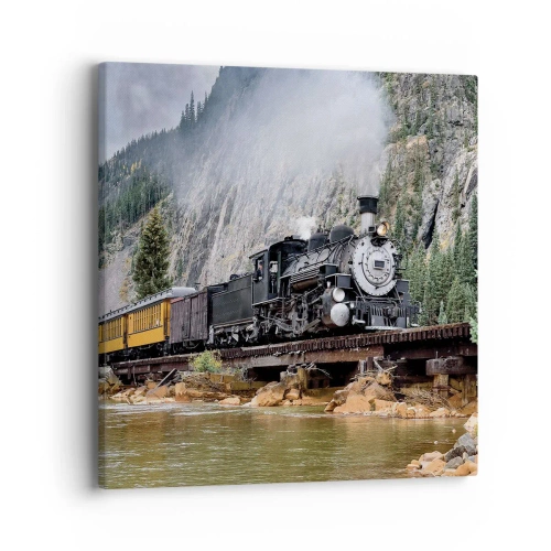 Bild auf Leinwand - Leinwandbild - Wo willst du hin? Wohin? - 40x40 cm