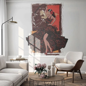 Fototapete Standard Eco - Im Rhythmus des Herzens - Tänzer, Flamenco, Tanzen - 200x140 cm