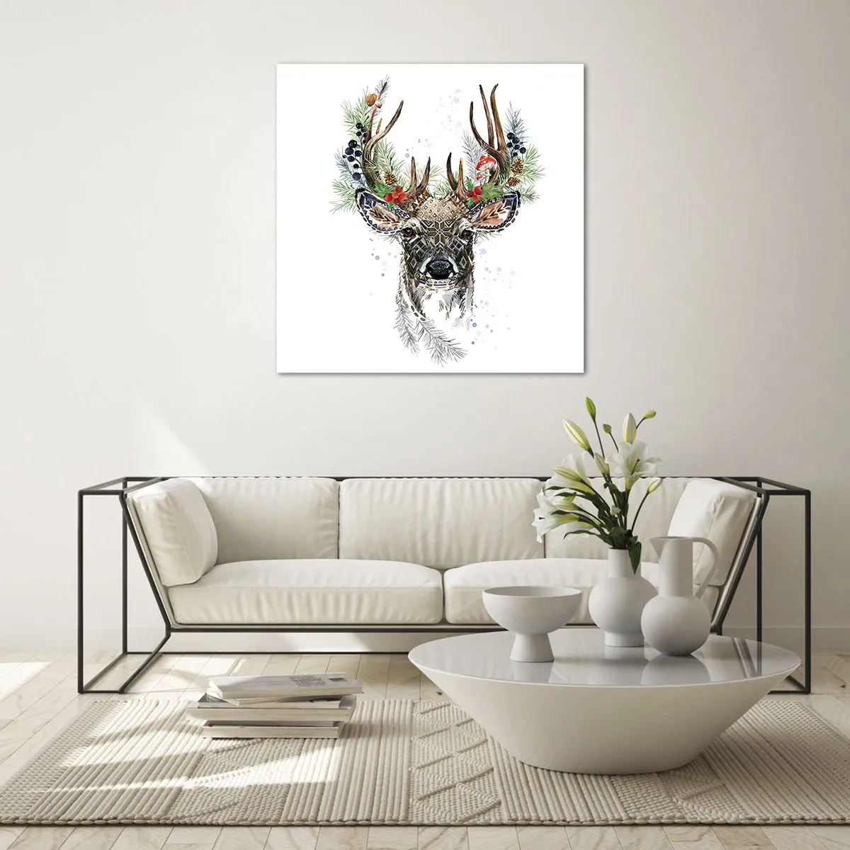 Glasbild - Bild auf glas - Im festlichen Gewand - 50x50 cm