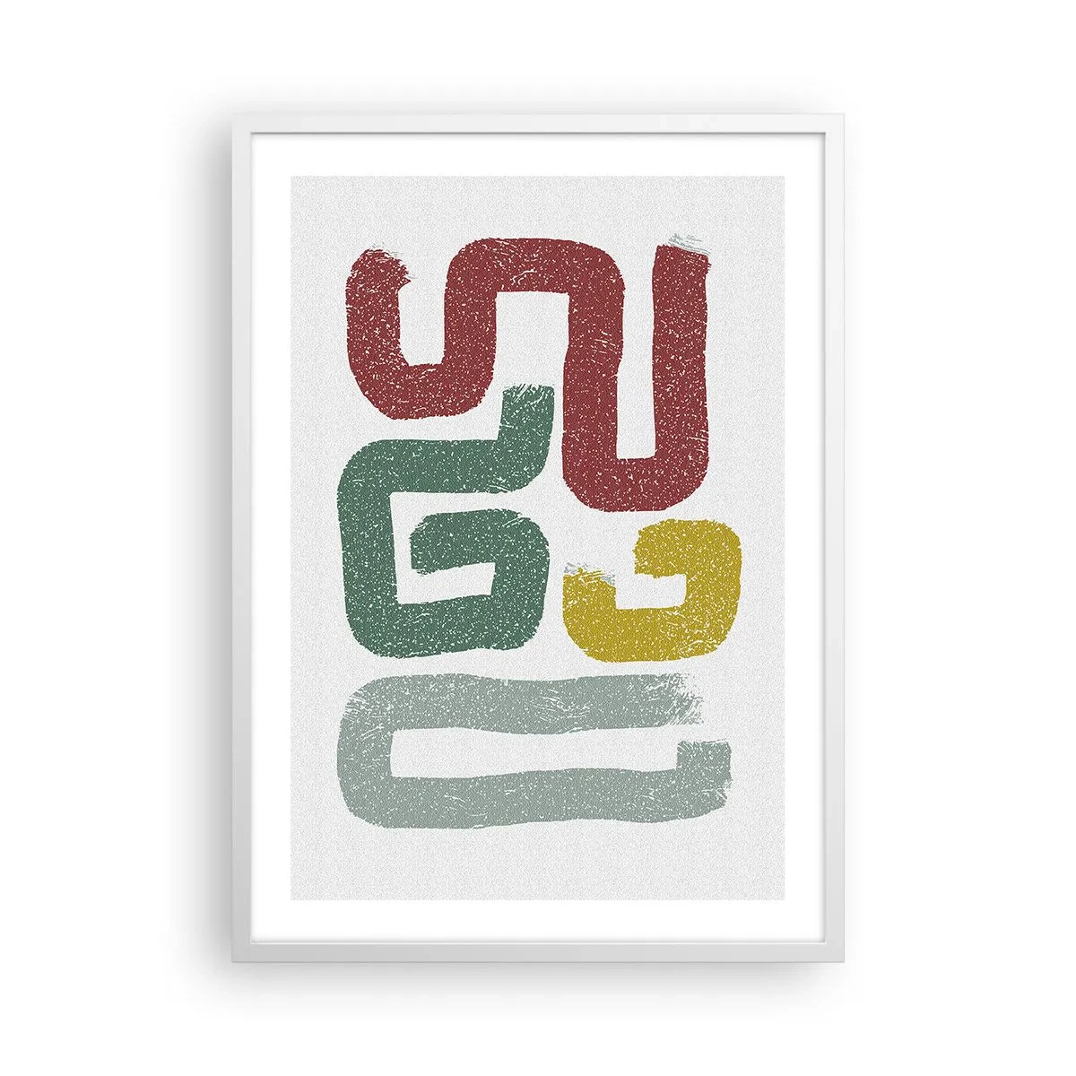 Poster in einem weißen Rahmen - In einer unbekannten Sprache - 50x70 cm