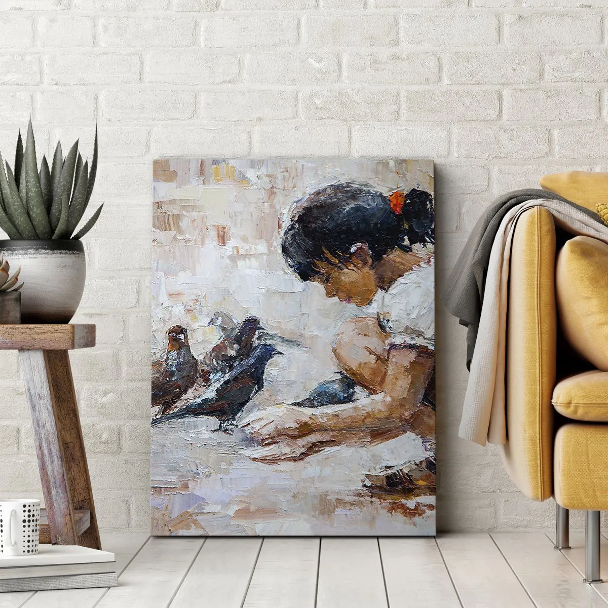 Bild auf Leinwand - Leinwandbild - Die Kleinen und die Schönsten - 55x100 cm