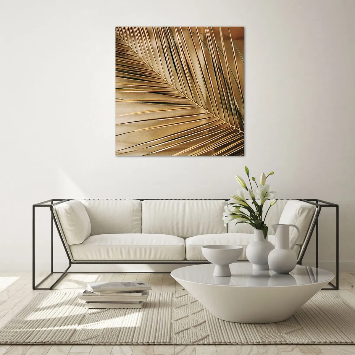 Glasbild - Bild auf glas - Natürliche Kolonnade - 40x40 cm