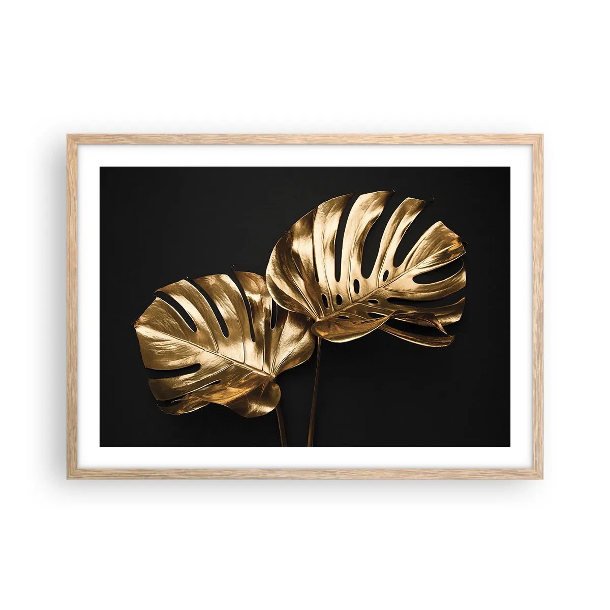 Poster in einem Rahmen aus heller Eiche - Die Schätze der Natur - 70x50 cm