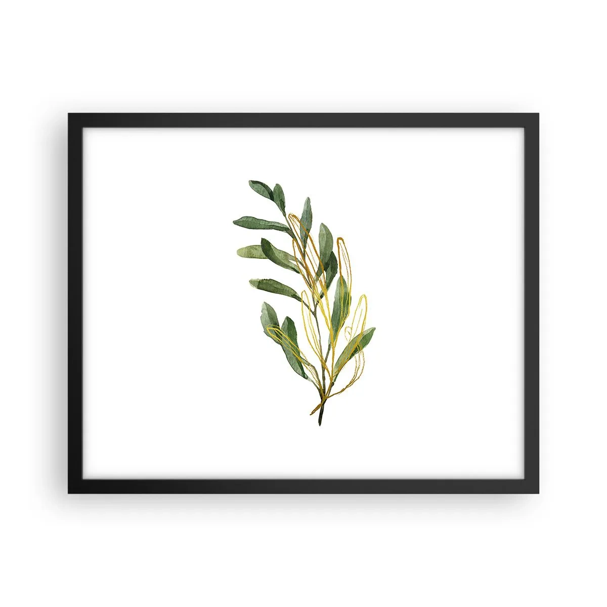 Poster in einem schwarzem Rahmen - Alles was gut ist - 50x40 cm