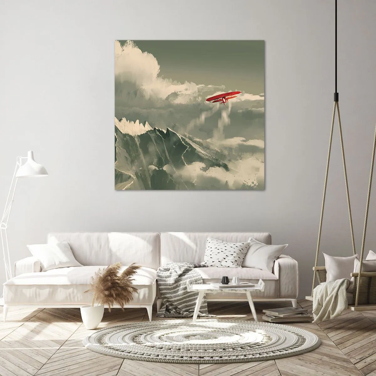 Bild auf Leinwand - Leinwandbild - Furchtloser Pionier - 60x60 cm