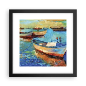 Poster in einem schwarzem Rahmen - In der südlichen Bucht - 30x30 cm