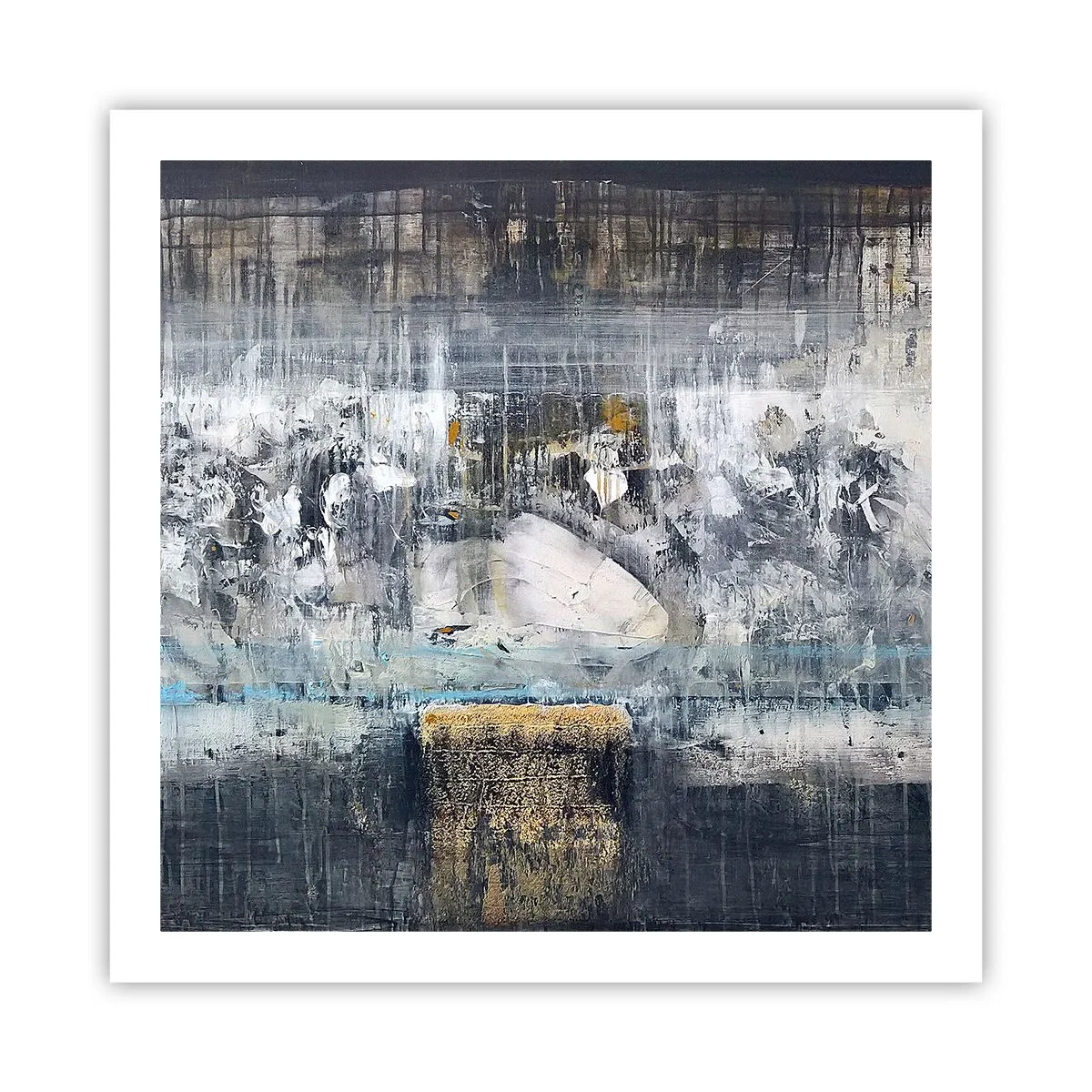 Poster - Wie auf Eis, wie nach Dezember - 60x60 cm