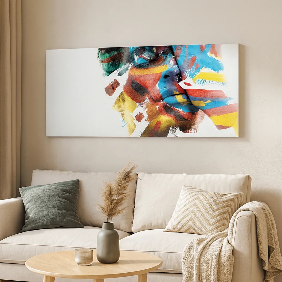 Bild auf Leinwand - Leinwandbild - Eine bunte Persönlichkeit - 30x30 cm