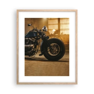 Poster in einem Rahmen aus heller Eiche - Ich kann alles  - 40x50 cm