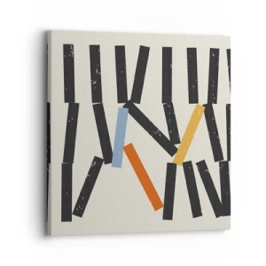 Bild auf Leinwand - Leinwandbild - Domino – Komposition - 30x30 cm