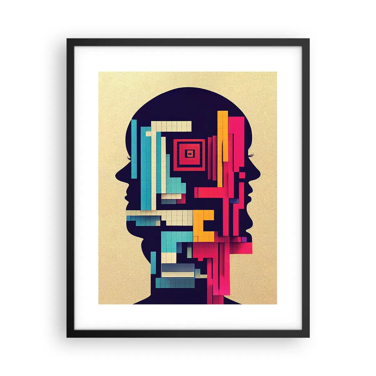 Poster in einem schwarzem Rahmen - Neue Anleihen - 40x50 cm