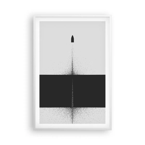 Poster in einem weißen Rahmen - Direkt zum Ziel - 61x91 cm