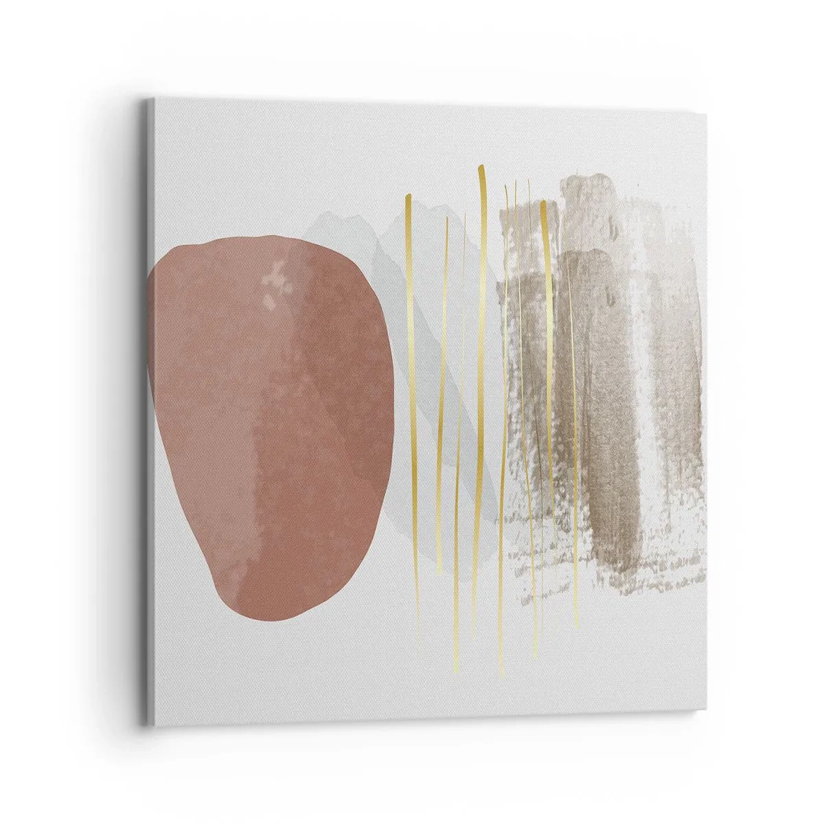 Bild auf Leinwand - Leinwandbild - Abstrakte Kolonnade - 70x70 cm