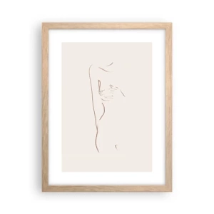Poster in einem Rahmen aus heller Eiche - Die Form des Verlangens - 30x40 cm