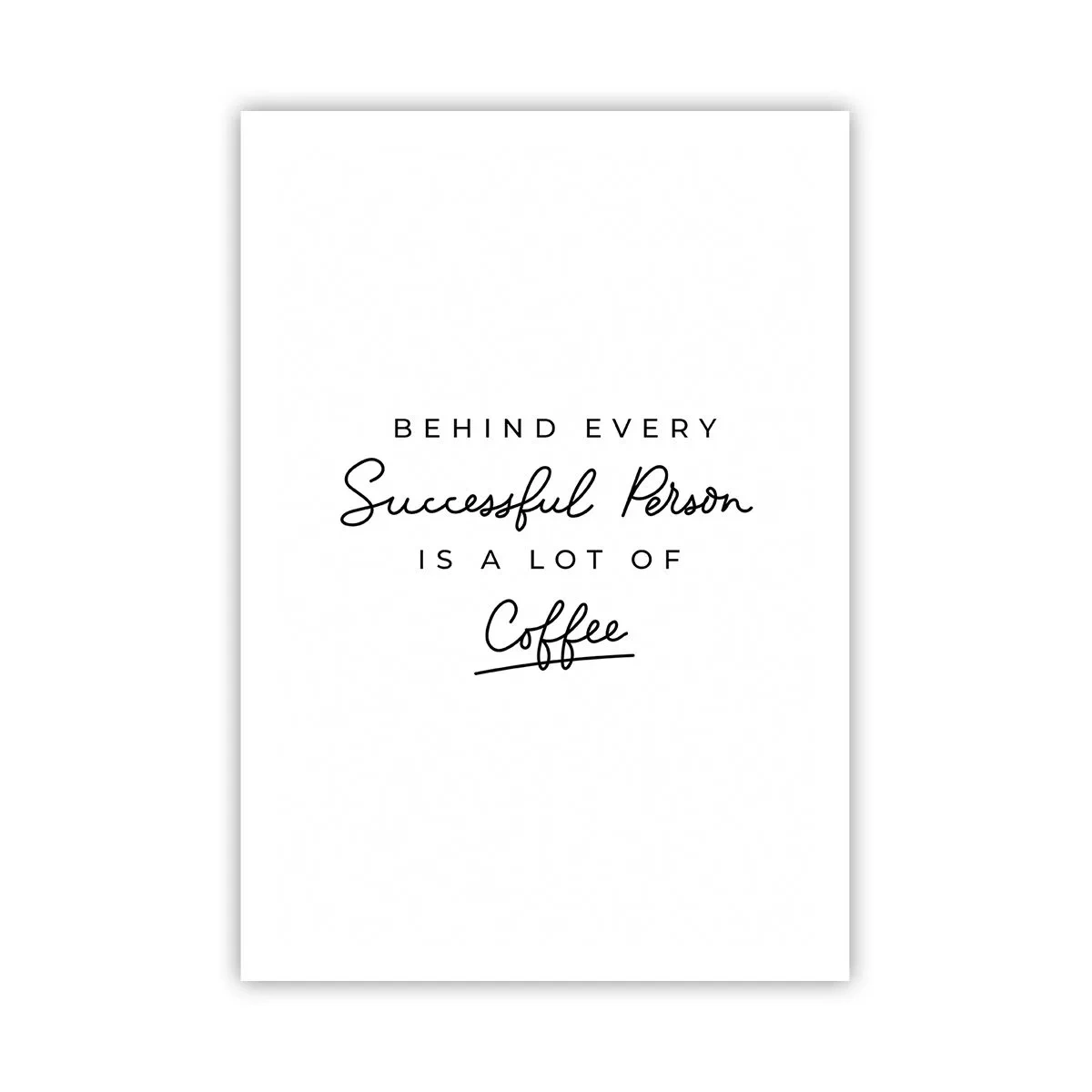 Poster - Erfolgsgeheimnis - 70x100 cm