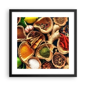 Poster in einem schwarzem Rahmen - Nimm was du willst - 40x40 cm