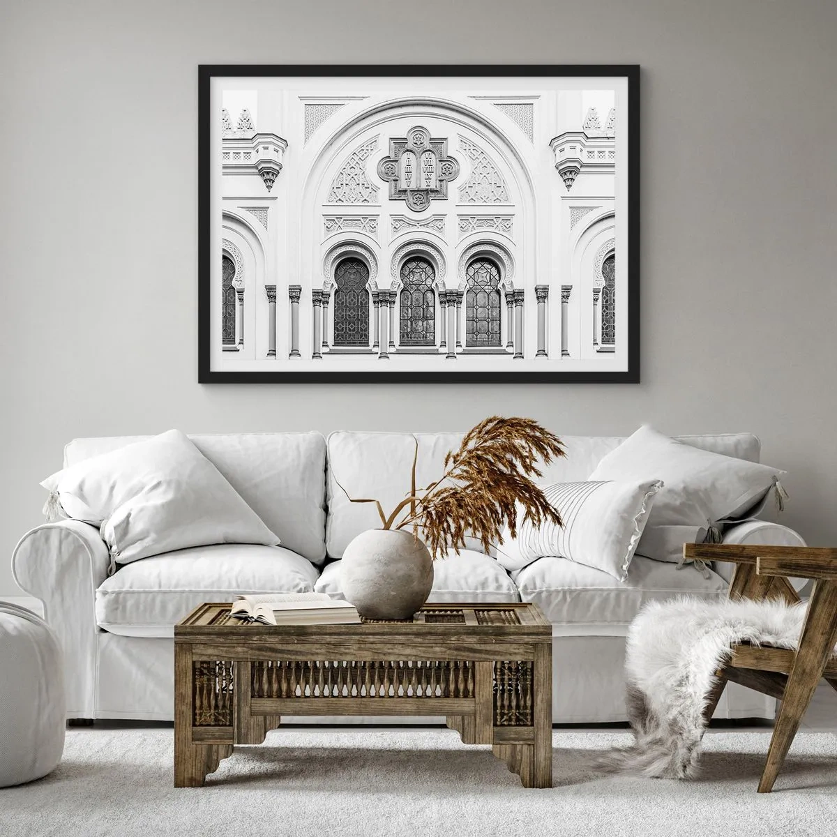 Poster in einem schwarzem Rahmen - An der Grenze der Kulturen - 50x40 cm