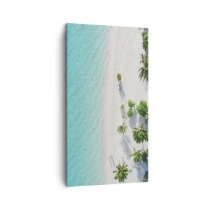 Bild auf Leinwand - Leinwandbild - Urlaub im Paradies - 45x80 cm