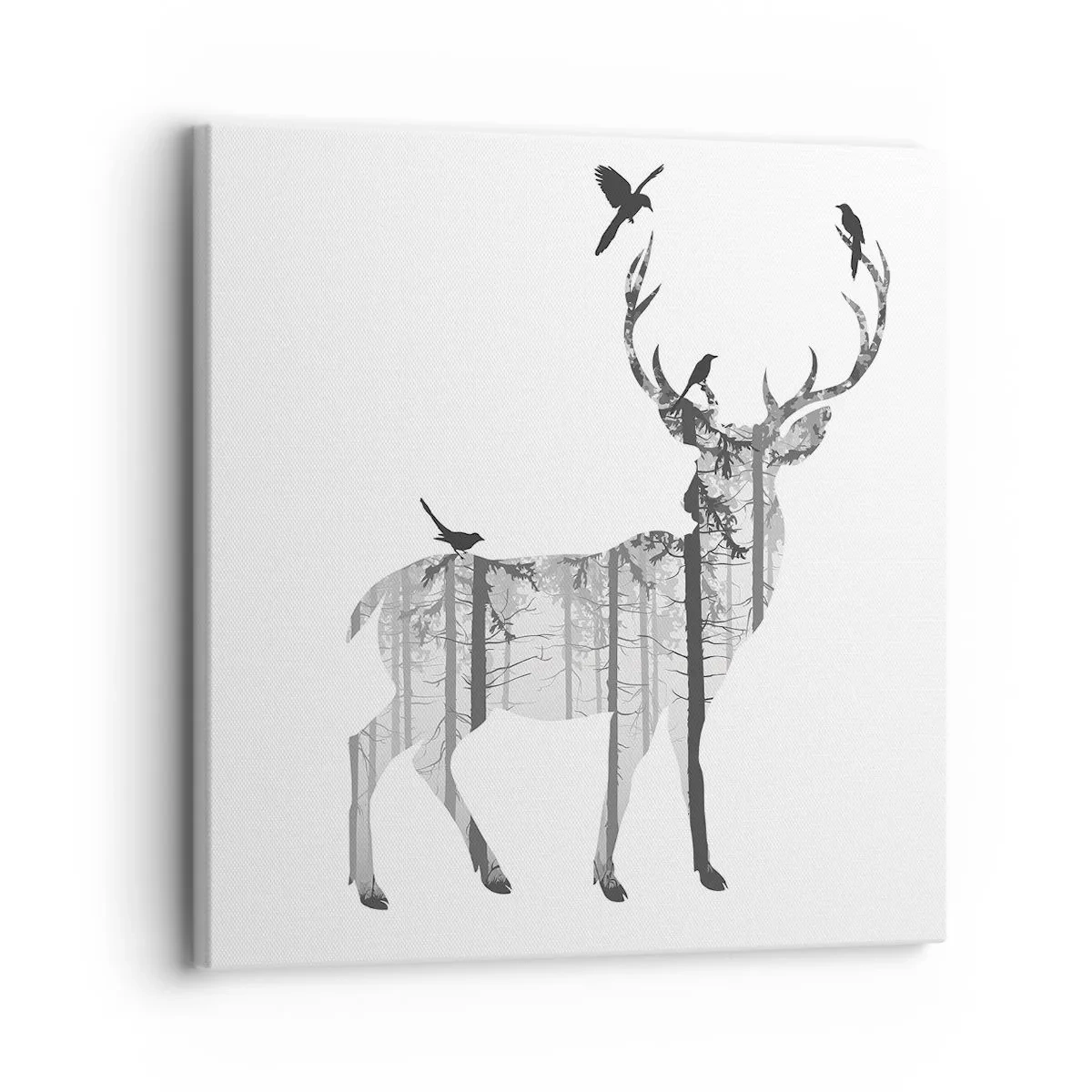 Bild auf Leinwand - Leinwandbild - Guter Waldgeist - 30x30 cm