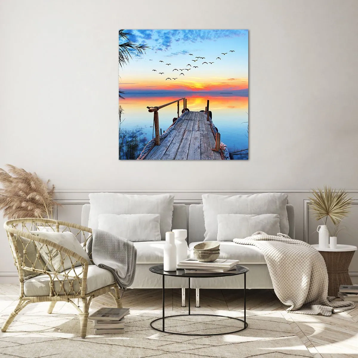 Glasbild - Bild auf glas - Es ist Zeit, zurückzukehren ... - 60x60 cm