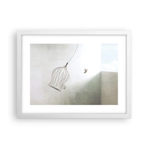 Poster in einem weißen Rahmen - In seinem Element - 40x30 cm