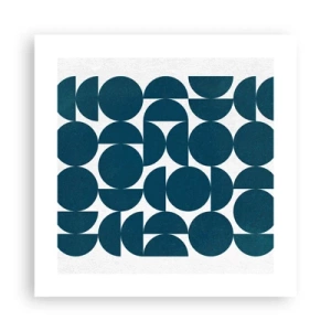 Poster - Kreise und Halbkreise - 40x40 cm