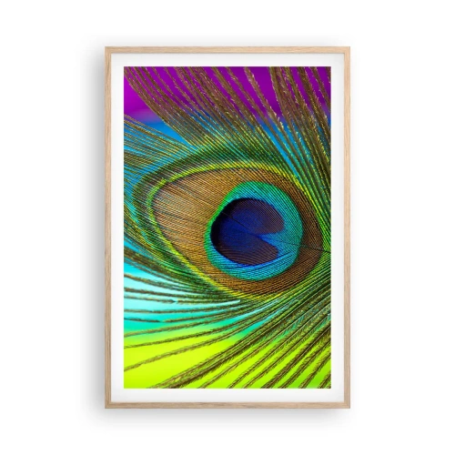 Poster in einem Rahmen aus heller Eiche - Auge in Auge - 61x91 cm
