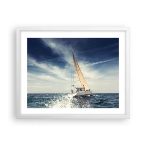 Poster in einem weißen Rahmen - Sie werden uns nicht einholen! - 50x40 cm