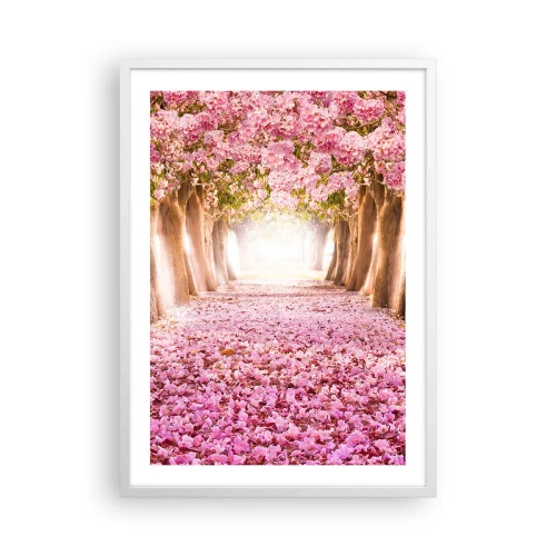 Poster in einem weißen Rahmen - Der Weg ins Paradies - 50x70 cm