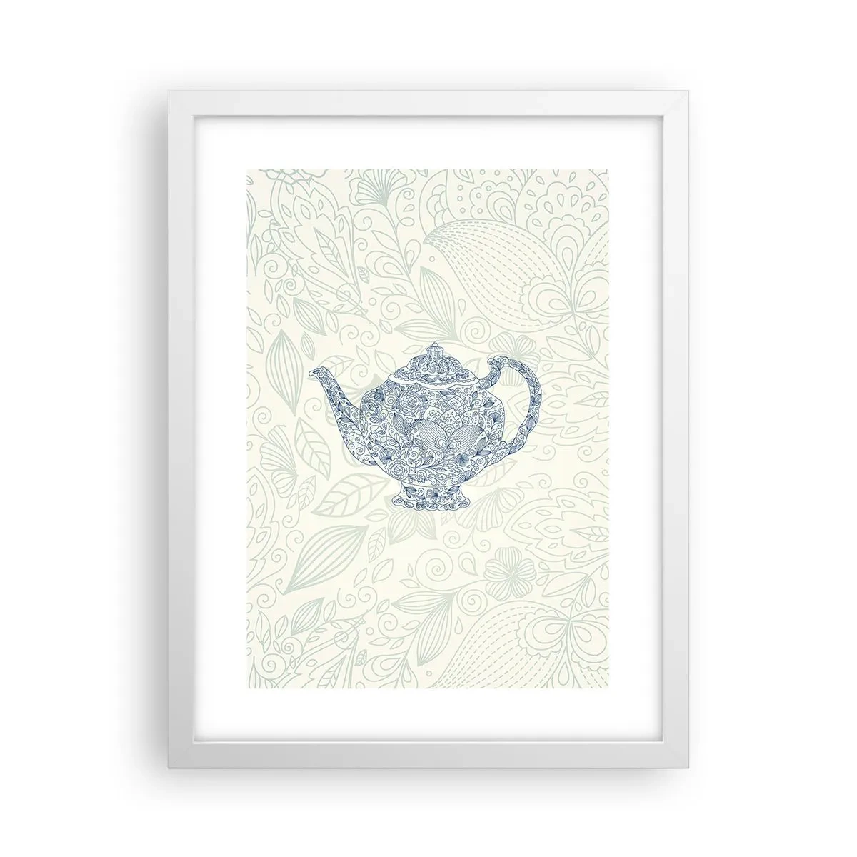 Poster in einem weißen Rahmen - Tee-Charm - 30x40 cm