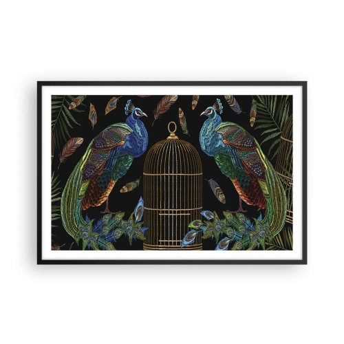 Poster in einem schwarzem Rahmen - In königlichen Gewändern - 91x61 cm