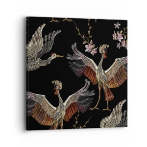 Bild auf Leinwand - Leinwandbild - Märchenvogel - 40x40 cm