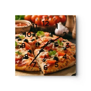 Wanduhr - Glasuhr - Du bist schon wieder davongekommen - 30x30 cm