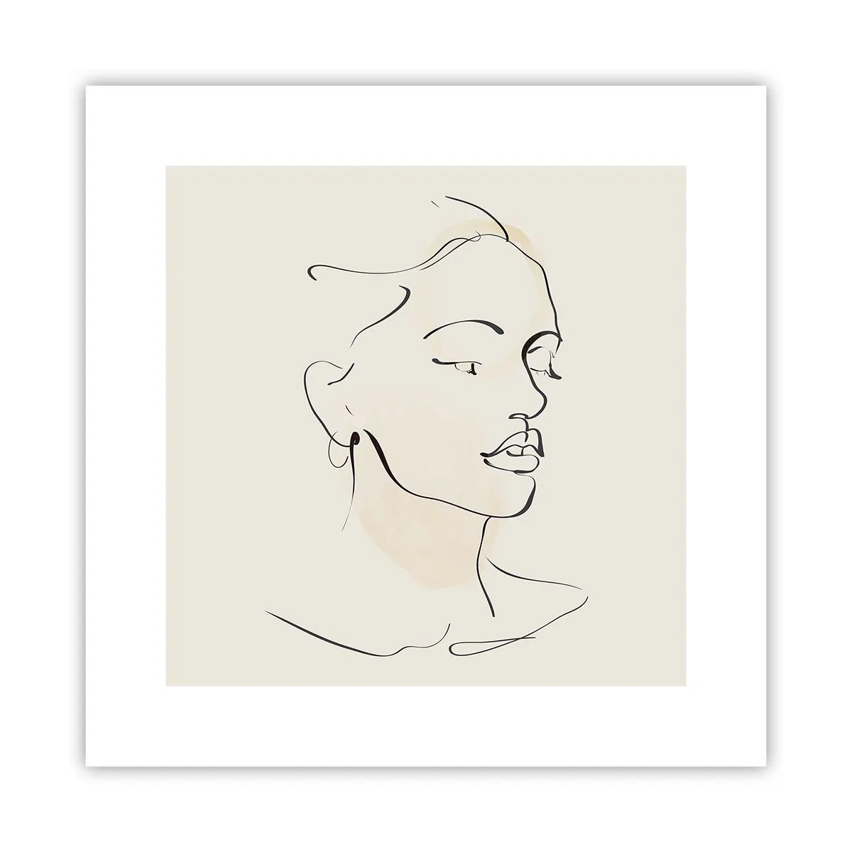 Poster - Eine bestimmte Linie - 30x30 cm