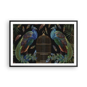 Poster in einem schwarzem Rahmen - In königlichen Gewändern - 91x61 cm