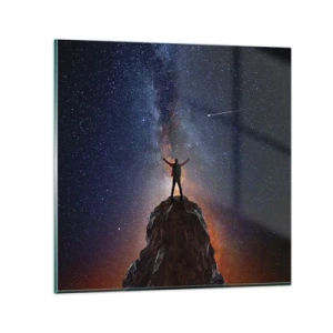 Glasbild - Bild auf glas - Die Macht ist mit mir! - 60x60 cm