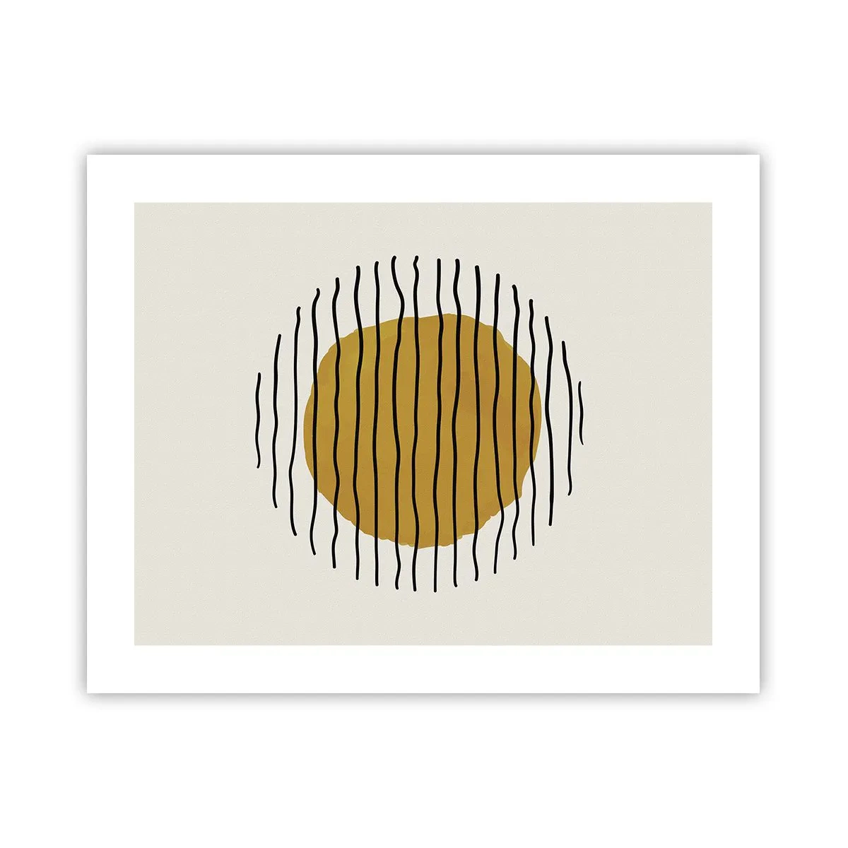 Poster - Abstraktion, die vor Hitze zittert - 50x40 cm