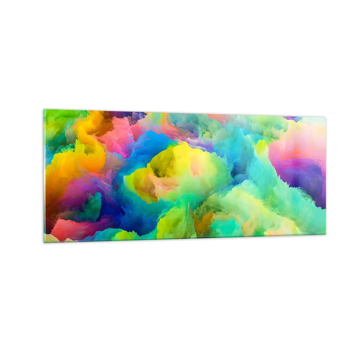 Glasbild - Bild auf glas - Regenbogen unten - 100x40 cm