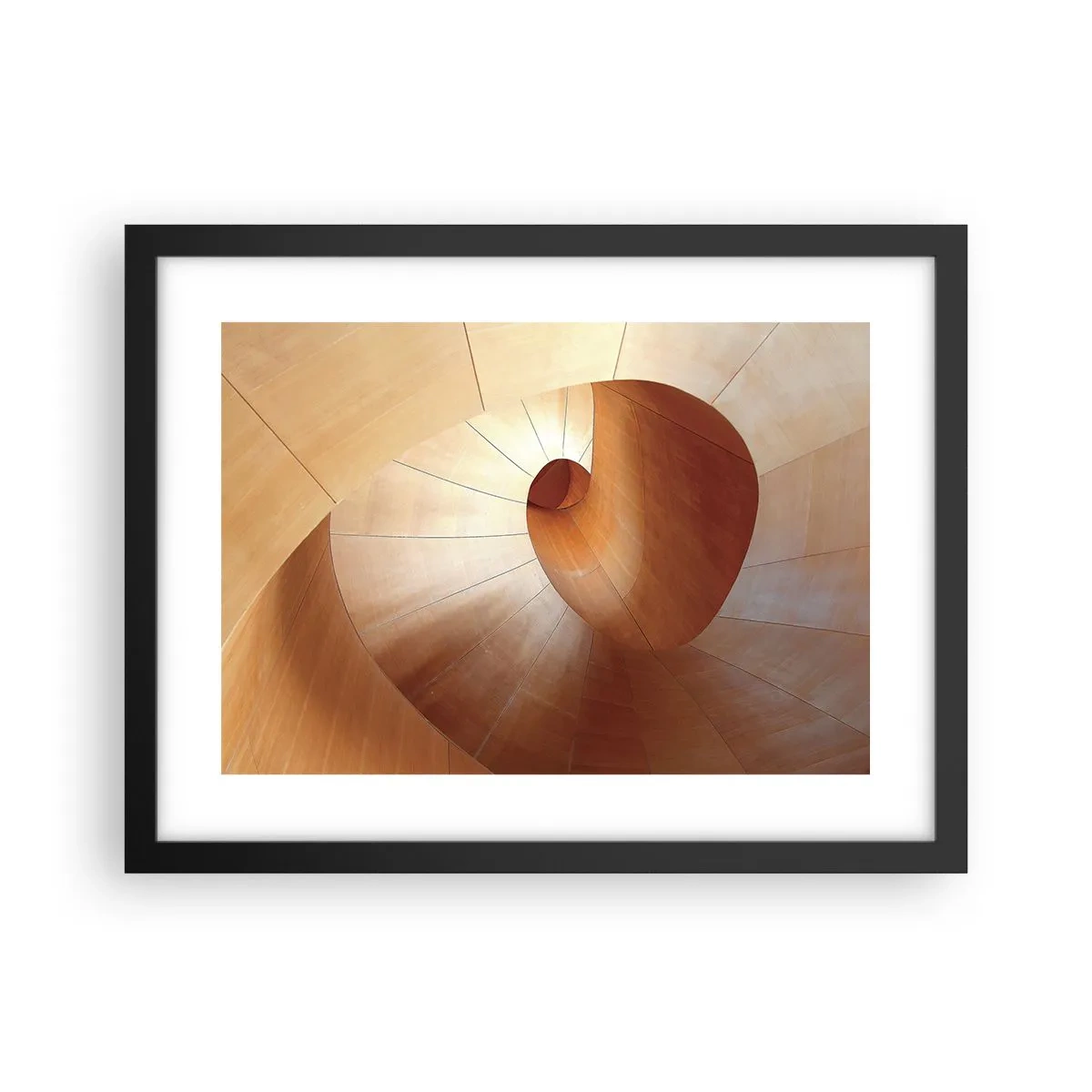Poster in einem schwarzem Rahmen - Architektonische Serpentine - 40x30 cm