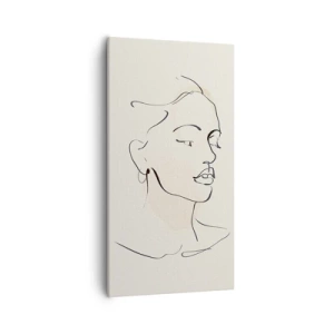 Bild auf Leinwand - Leinwandbild - Eine bestimmte Linie - 55x100 cm