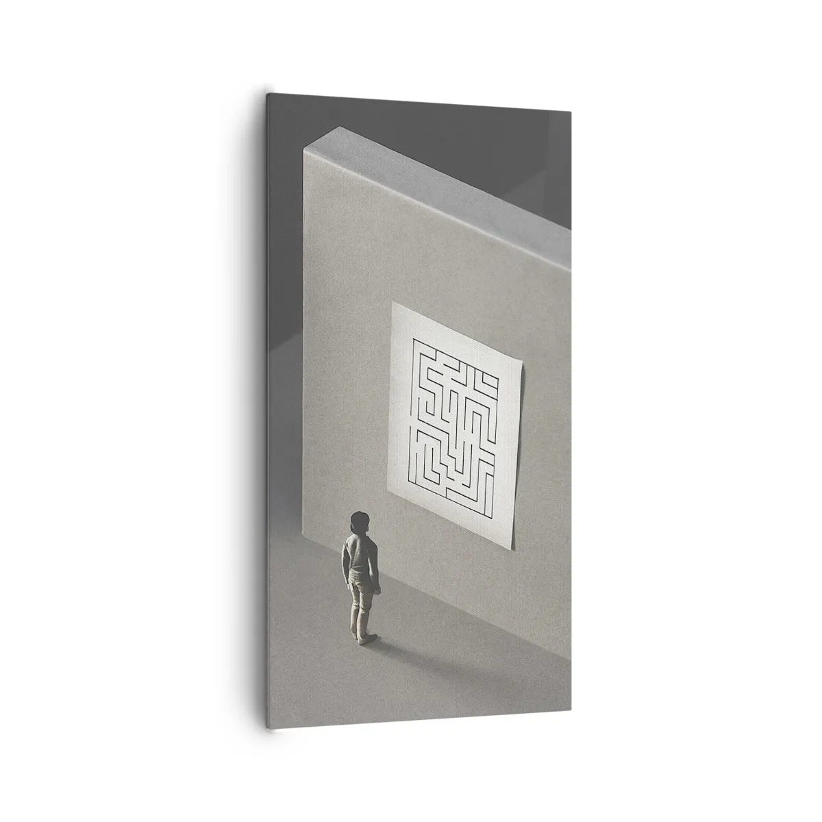 Bild auf Leinwand - Leinwandbild - Aber wo bin ich? - 65x120 cm