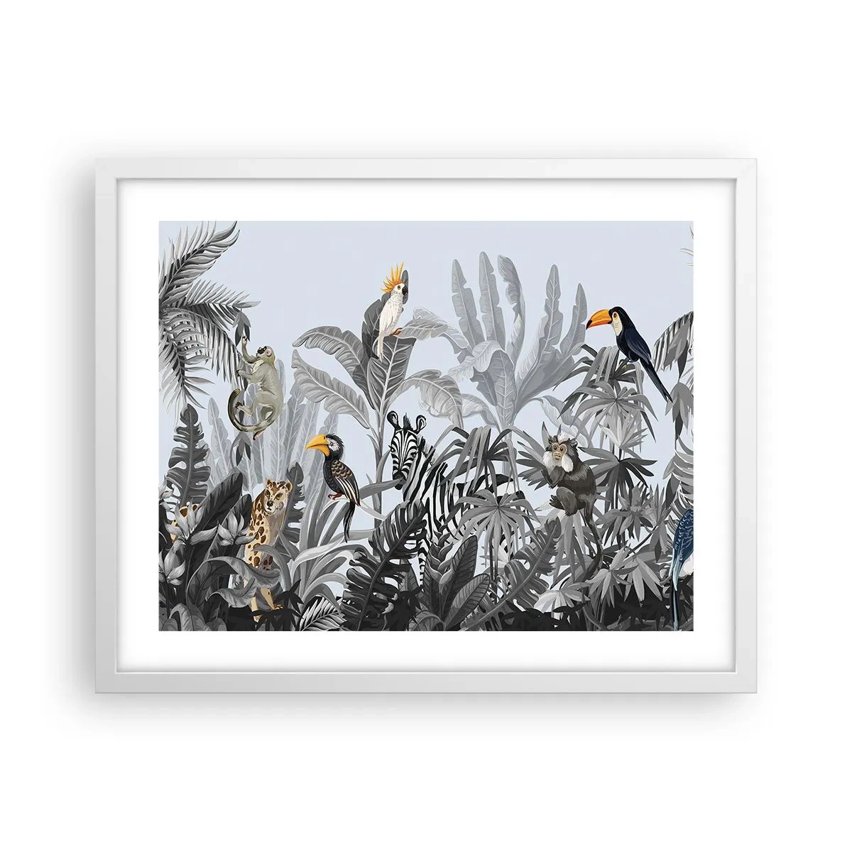 Poster in einem weißen Rahmen - Afrikanisches Märchen - 50x40 cm
